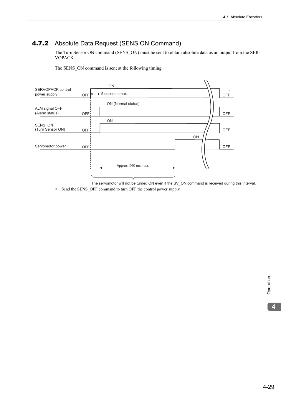 2 absolute data request (sens on command), M- iii | Yaskawa Σ-V Series AC Servo Drives Rotational Motor MECHATROLINK-III User Manual | Page 94 / 337