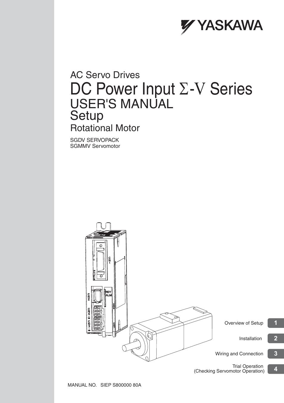 Yaskawa AC Servo Drives DC Power Input Sigma-5 Series User Manual | 55 pages