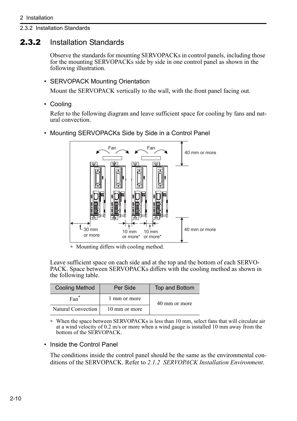 2 installation standards | Yaskawa AC Servo Drives DC Power Input Sigma-5 Series User Manual | Page 27 / 55