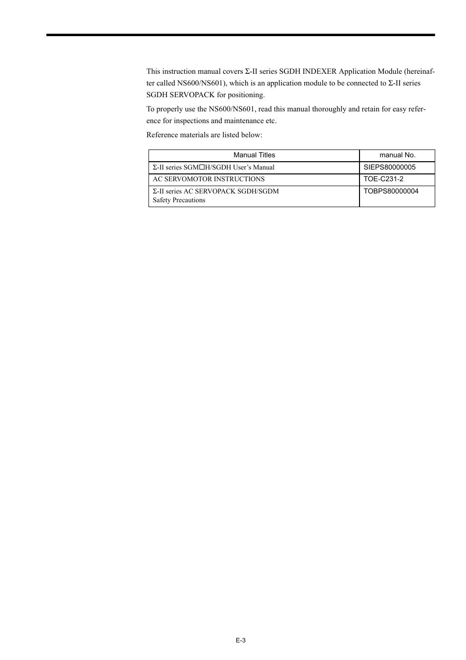 Yaskawa AC Servo Drives Sigma II Series INDEXER User Manual | Page 5 / 25