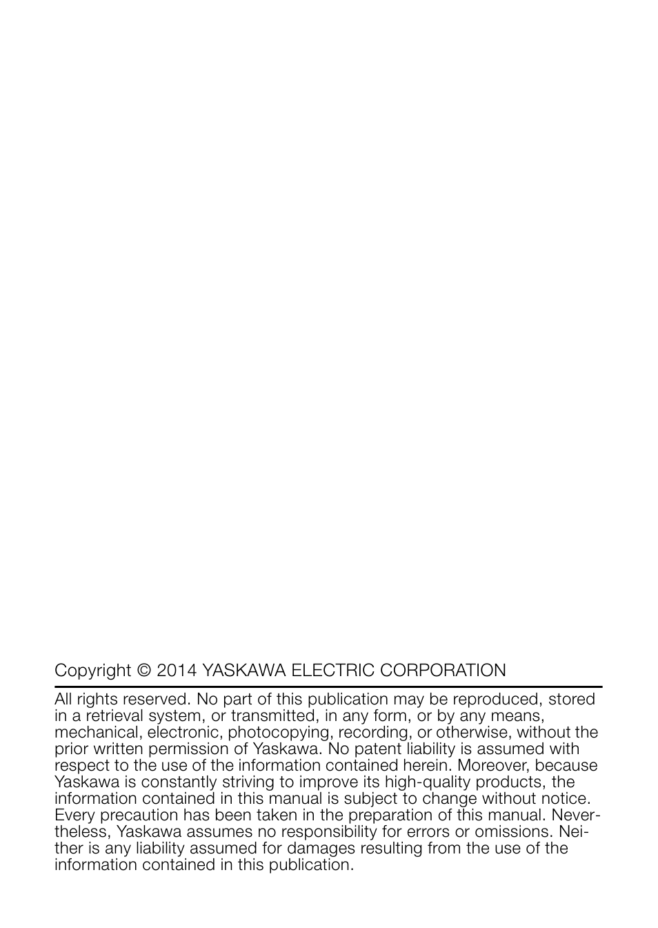 Yaskawa AC Servo Drive Rotary Servomotor Safety Precautions User Manual | Page 2 / 34