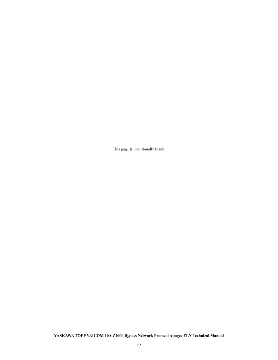 Yaskawa APOGEE FLN User Manual | Page 12 / 31