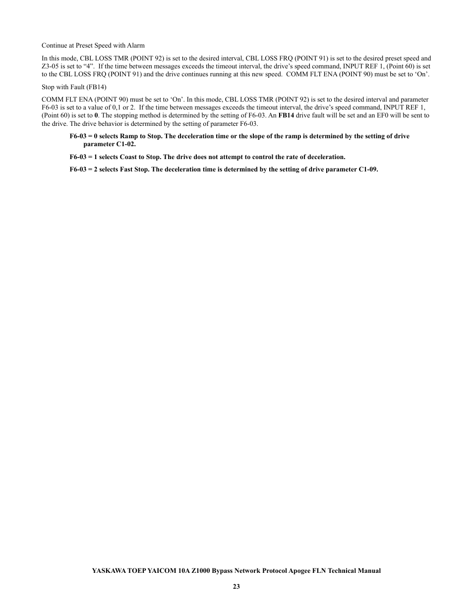 Yaskawa APOGEE FLN User Manual | Page 23 / 31
