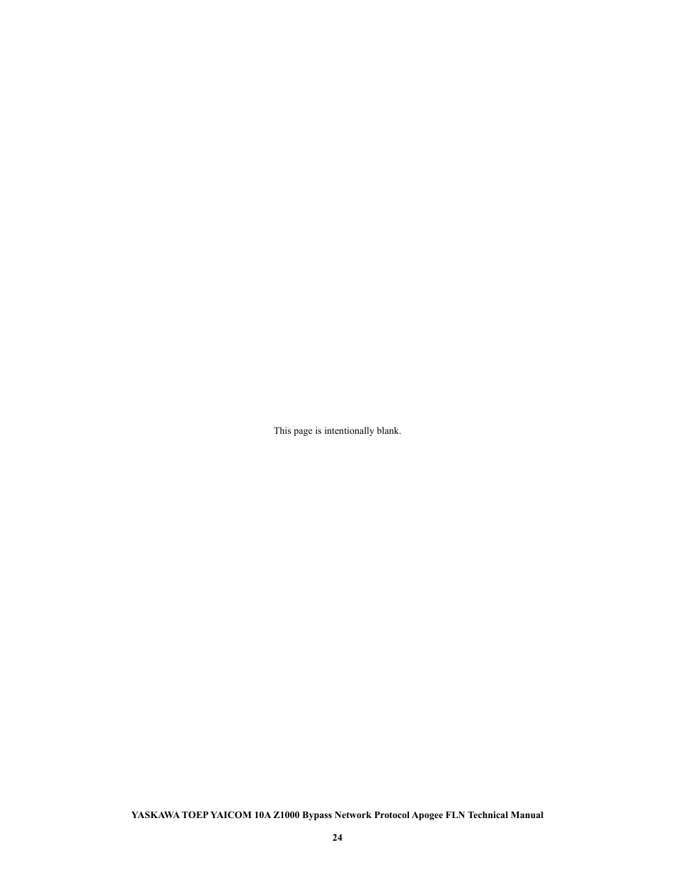 Yaskawa APOGEE FLN User Manual | Page 24 / 31