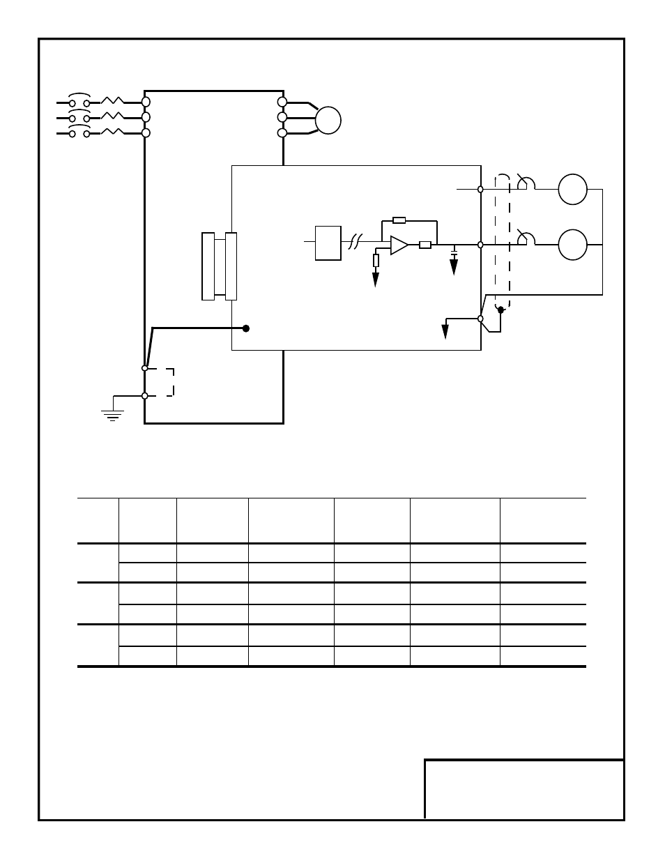 Ao-08 or ao-12 board, Motor mccb | Yaskawa DS391 User Manual | Page 4 / 7