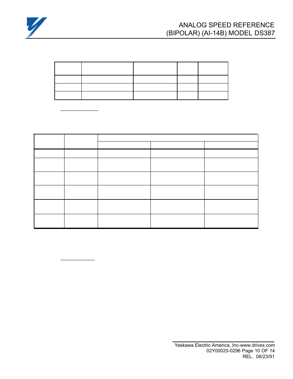 Yaskawa DS387 User Manual | Page 10 / 14
