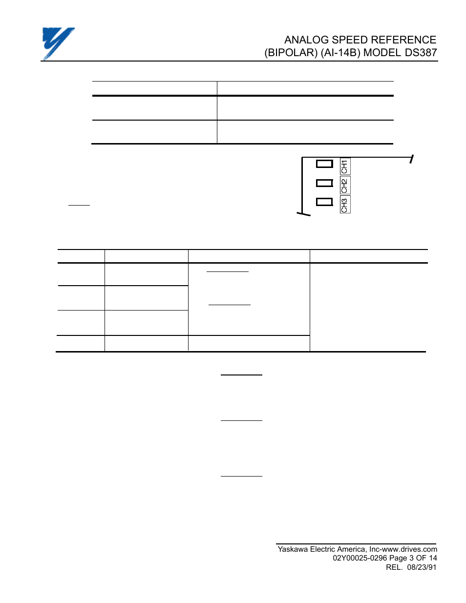 Yaskawa DS387 User Manual | Page 3 / 14
