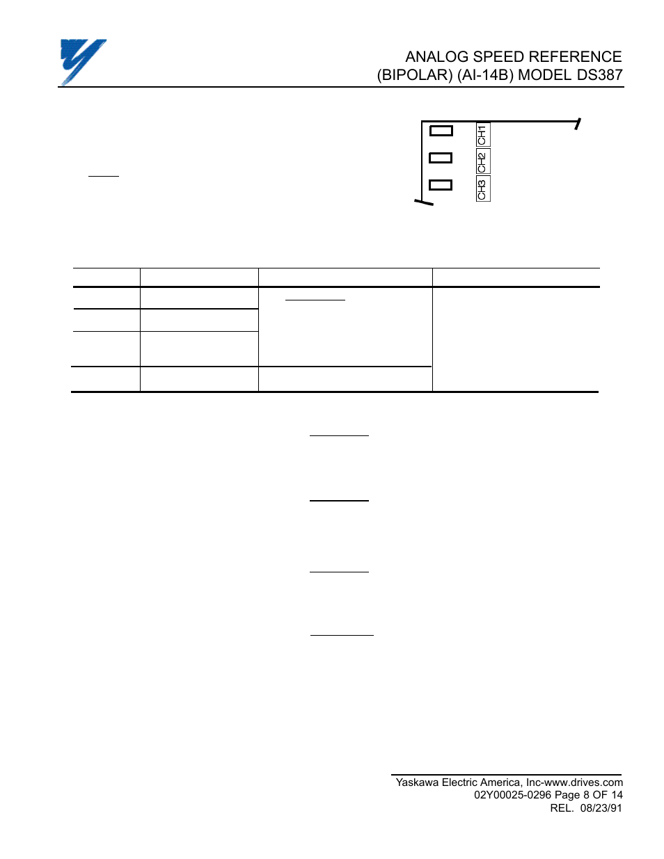 Yaskawa DS387 User Manual | Page 8 / 14