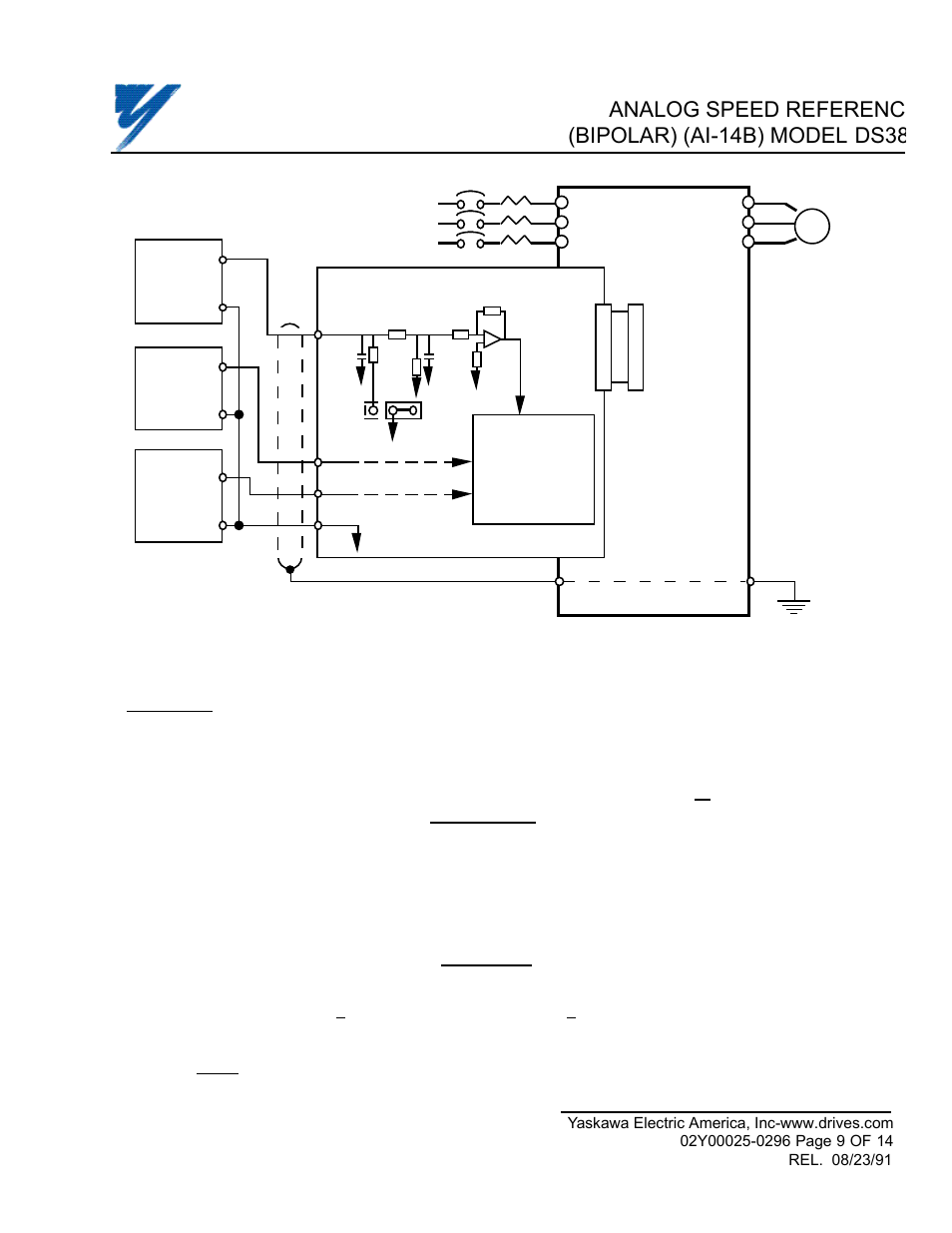 Warning | Yaskawa DS387 User Manual | Page 9 / 14