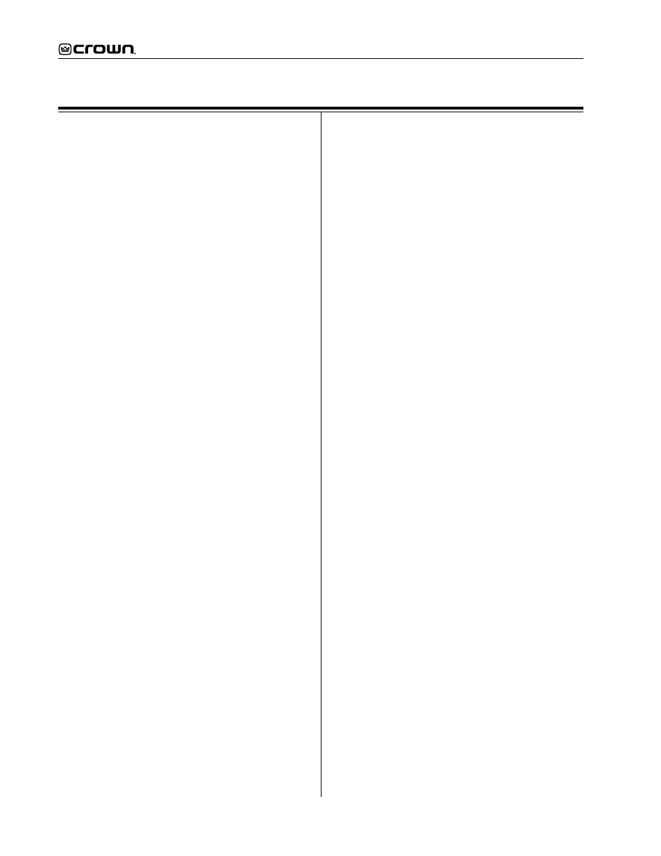 Crown Audio 800CSL User Manual | Page 36 / 36