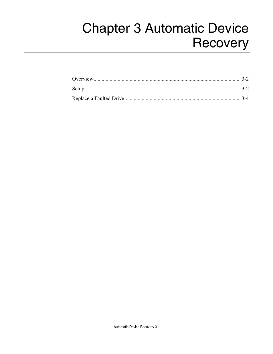 Chapter 3 automatic device recovery, Chapter 3 automatic device recovery -1 | Yaskawa CM012 DeviceNet Option Card User Manual | Page 60 / 76