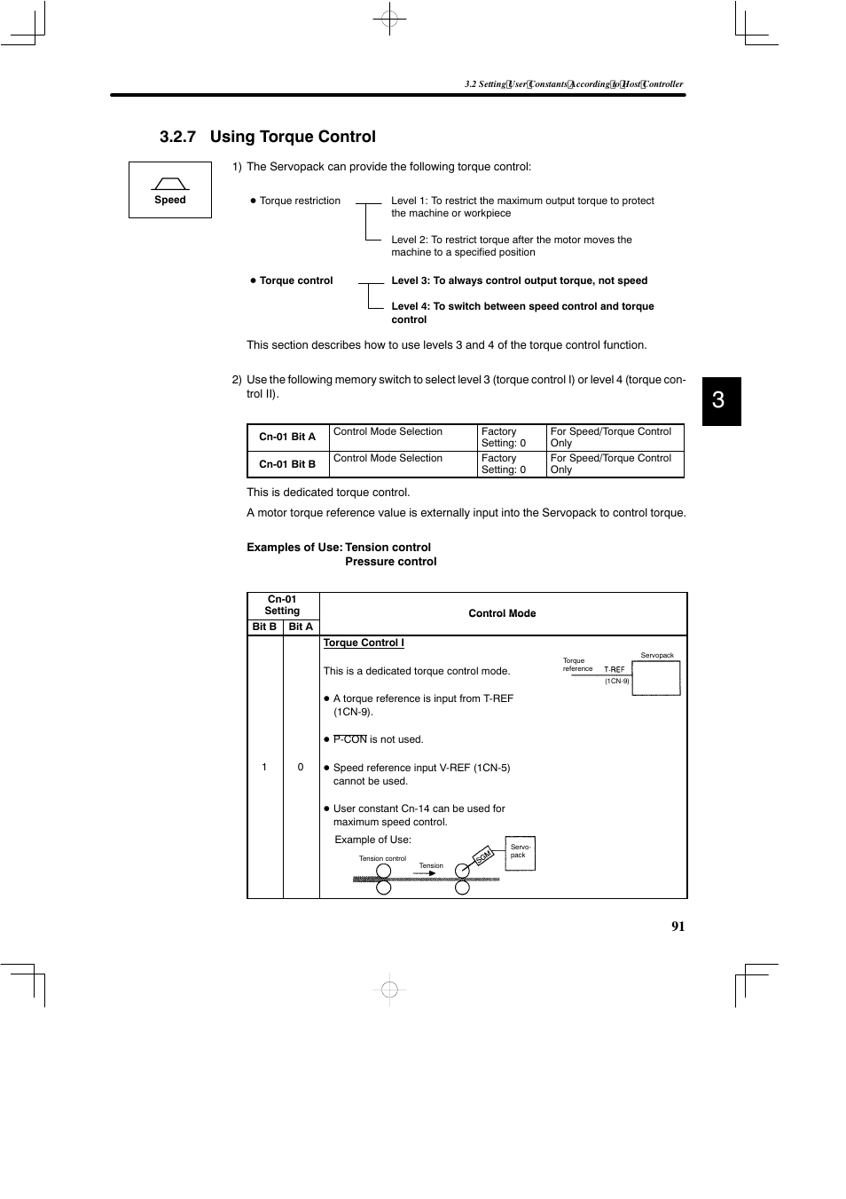 7 using torque control | Yaskawa DR2 Sigma Servo User Manual | Page 104 / 513