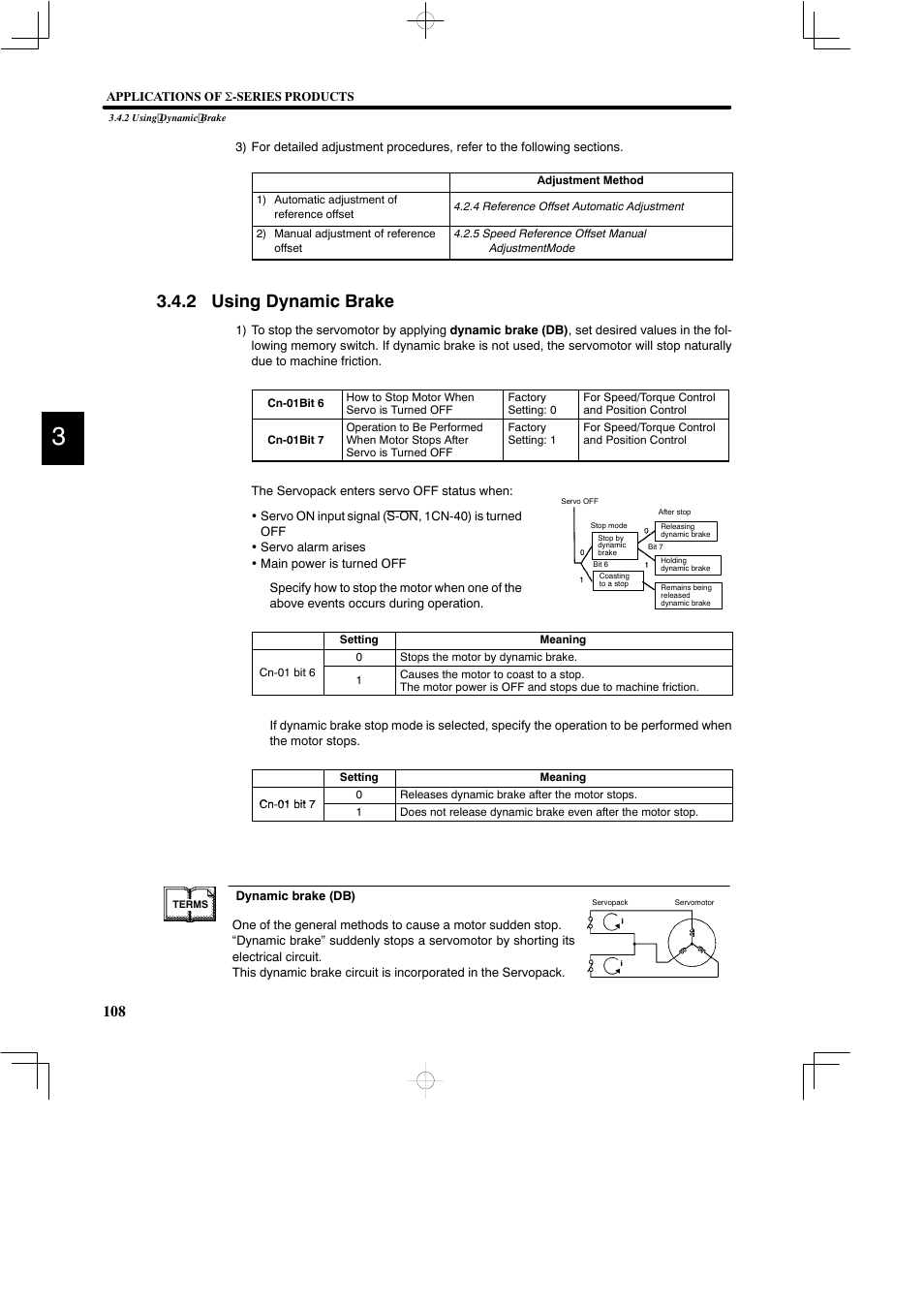 2 using dynamic brake | Yaskawa DR2 Sigma Servo User Manual | Page 121 / 513