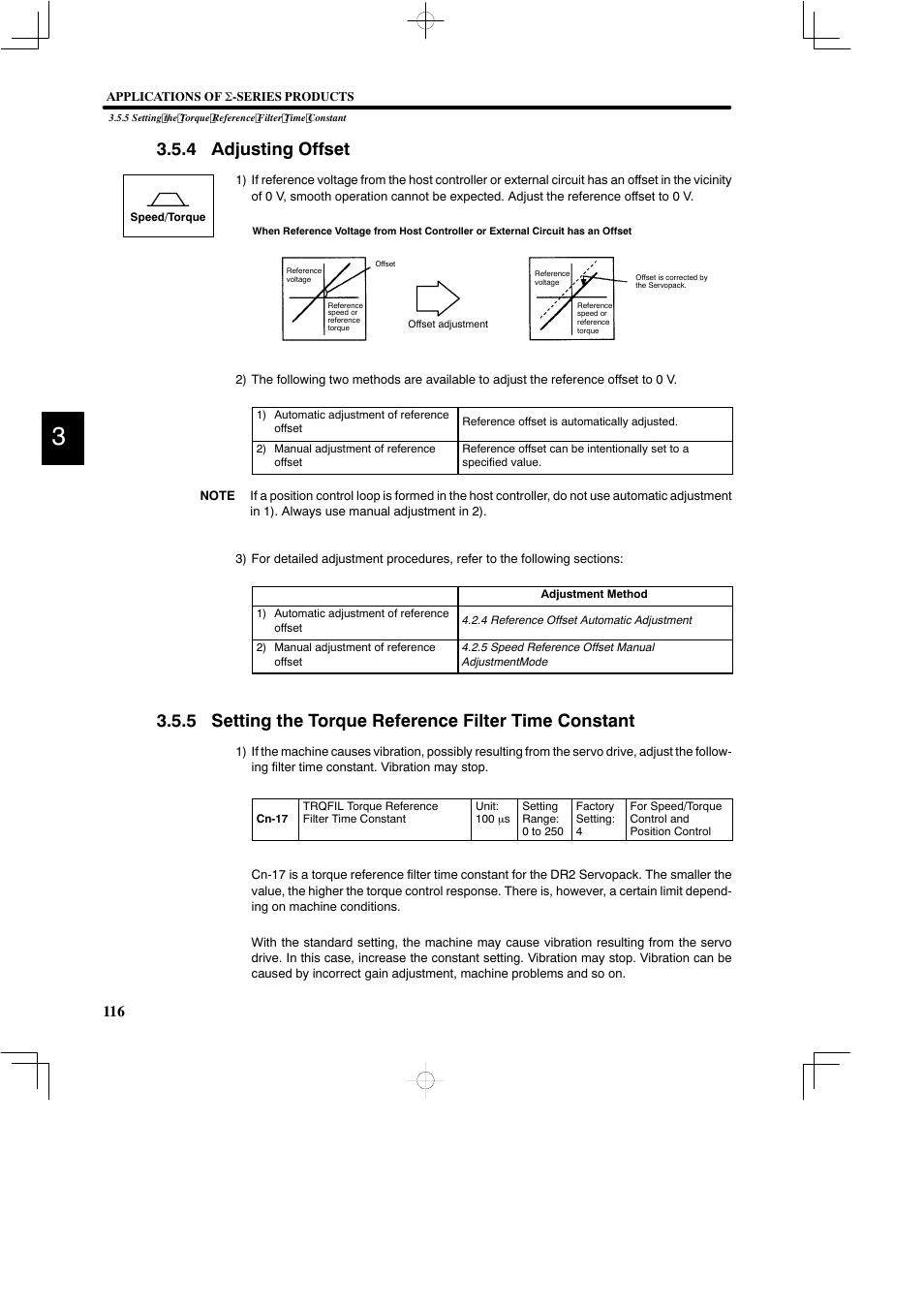 4 adjusting offset | Yaskawa DR2 Sigma Servo User Manual | Page 129 / 513