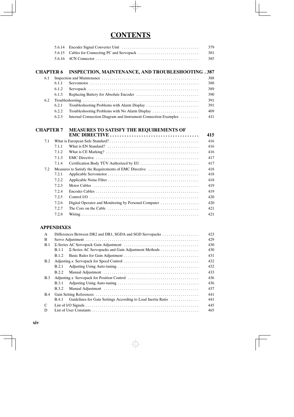 Yaskawa DR2 Sigma Servo User Manual | Page 13 / 513