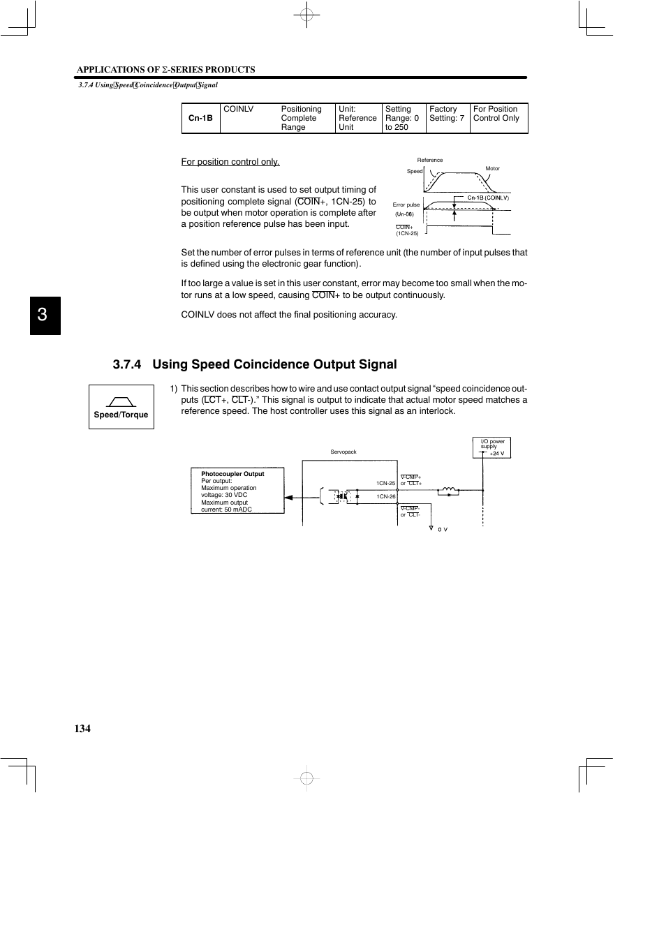 4 using speed coincidence output signal | Yaskawa DR2 Sigma Servo User Manual | Page 147 / 513