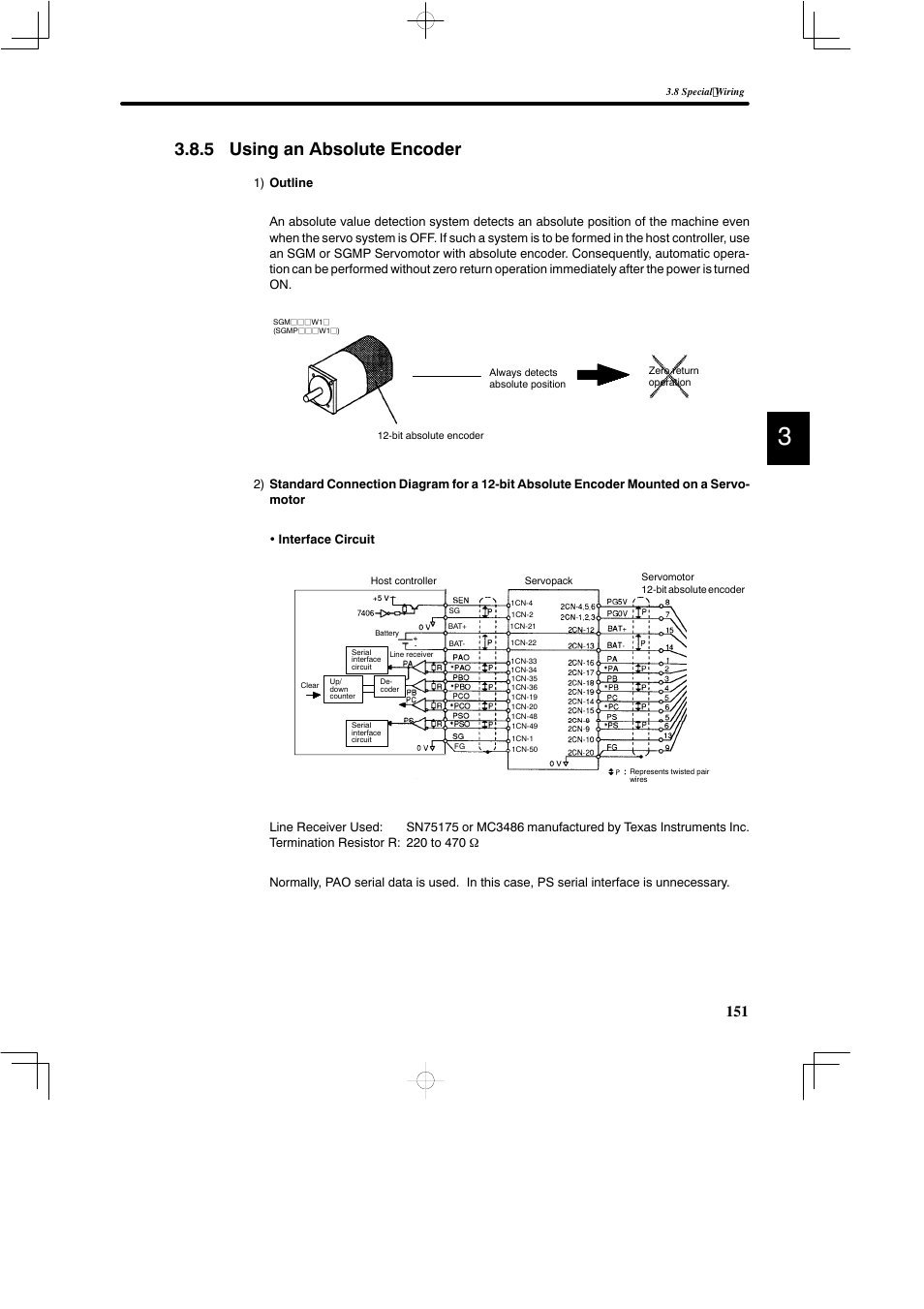 5 using an absolute encoder | Yaskawa DR2 Sigma Servo User Manual | Page 164 / 513