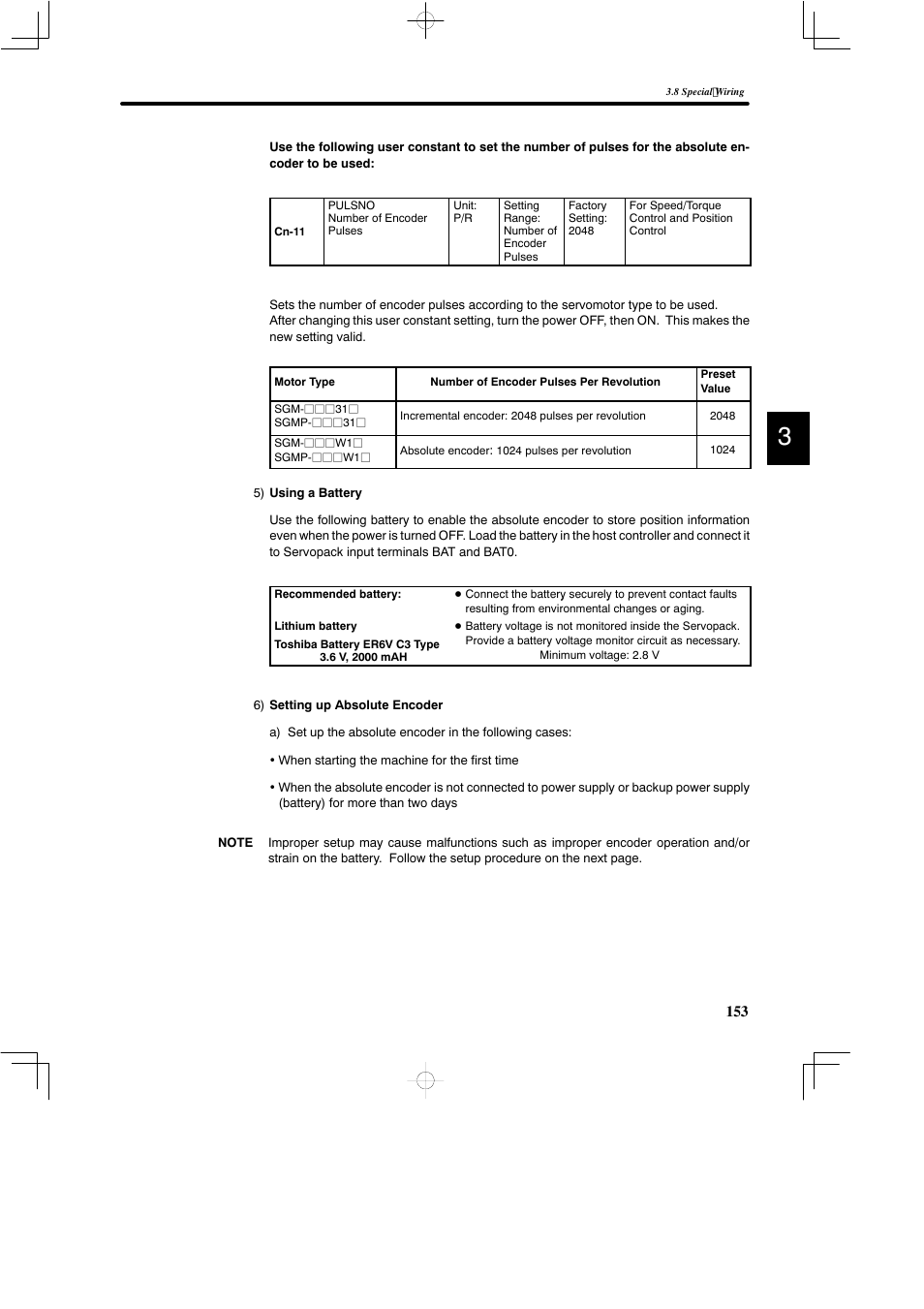 Yaskawa DR2 Sigma Servo User Manual | Page 166 / 513