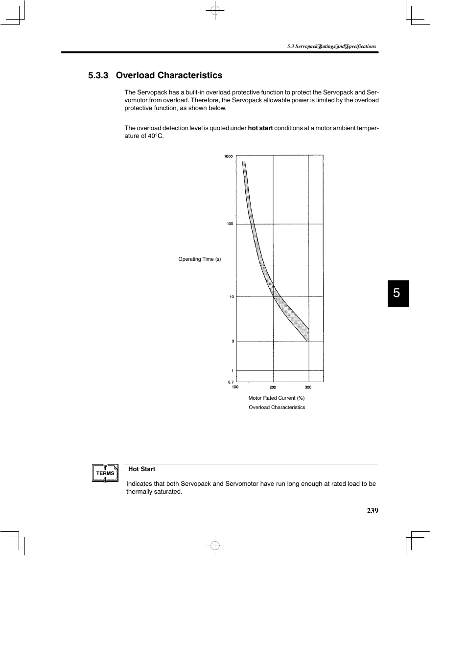 3 overload characteristics | Yaskawa DR2 Sigma Servo User Manual | Page 251 / 513