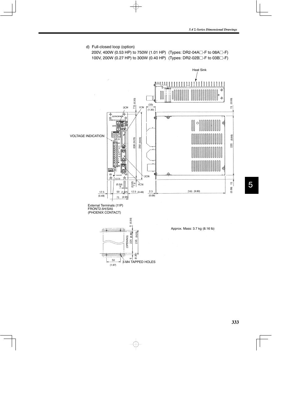 Yaskawa DR2 Sigma Servo User Manual | Page 345 / 513