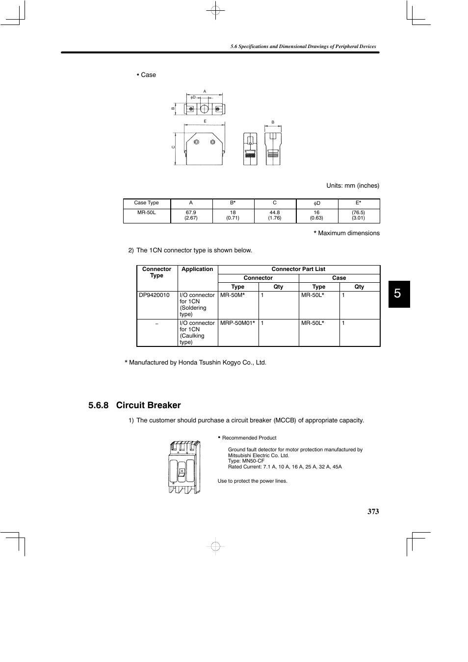 8 circuit breaker | Yaskawa DR2 Sigma Servo User Manual | Page 385 / 513