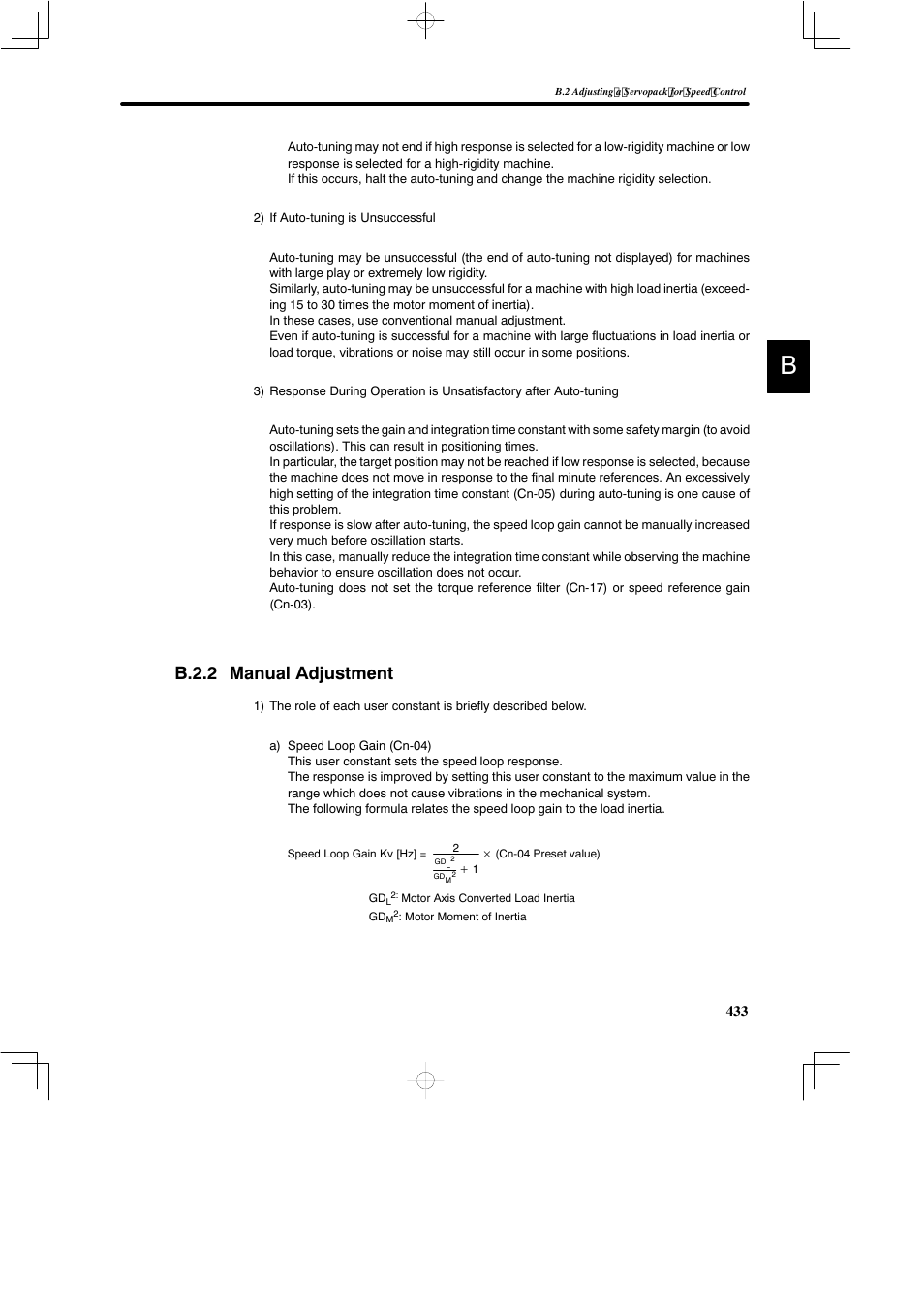 B.2.2 manual adjustment | Yaskawa DR2 Sigma Servo User Manual | Page 444 / 513