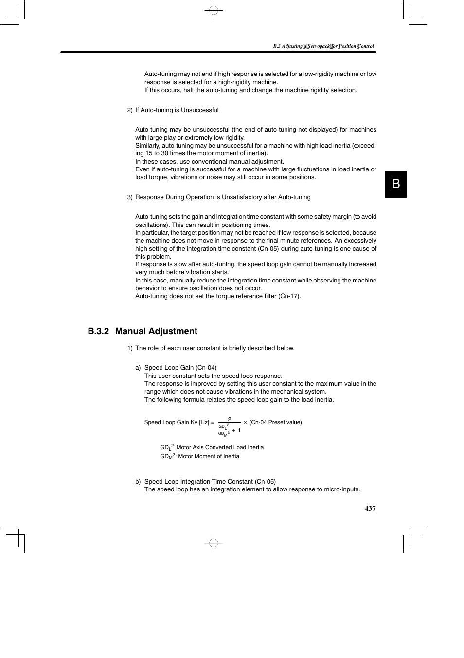 B.3.2 manual adjustment | Yaskawa DR2 Sigma Servo User Manual | Page 448 / 513