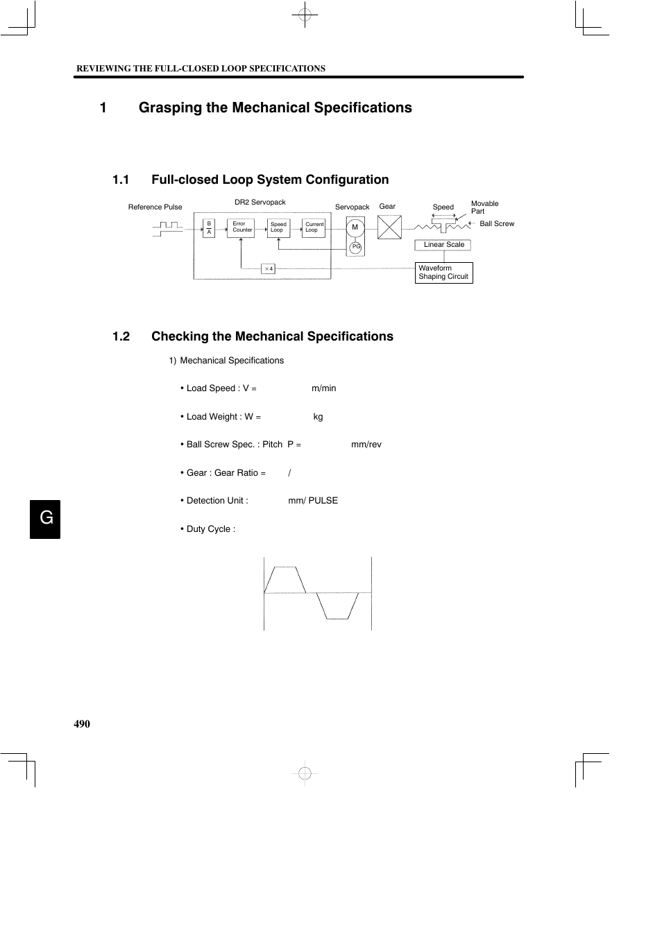 1grasping the mechanical specifications, 1 full-closed loop system configuration, 2 checking the mechanical specifications | Yaskawa DR2 Sigma Servo User Manual | Page 498 / 513