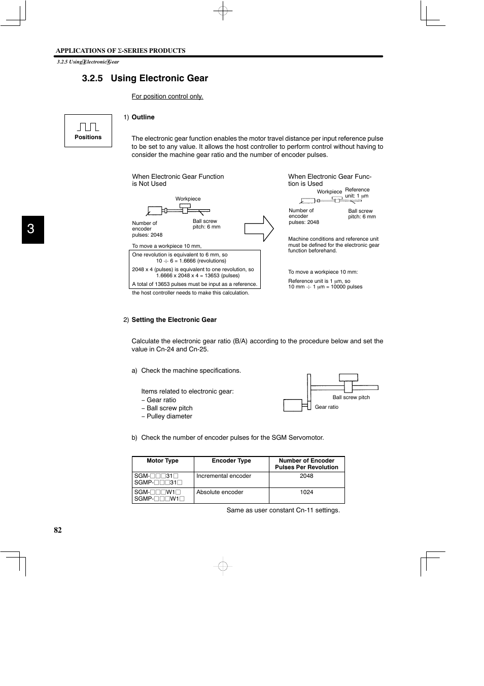 5 using electronic gear | Yaskawa DR2 Sigma Servo User Manual | Page 95 / 513