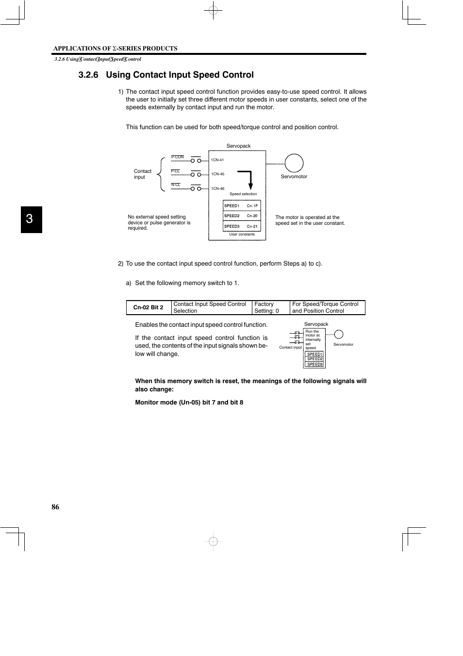 6 using contact input speed control | Yaskawa DR2 Sigma Servo User Manual | Page 99 / 513