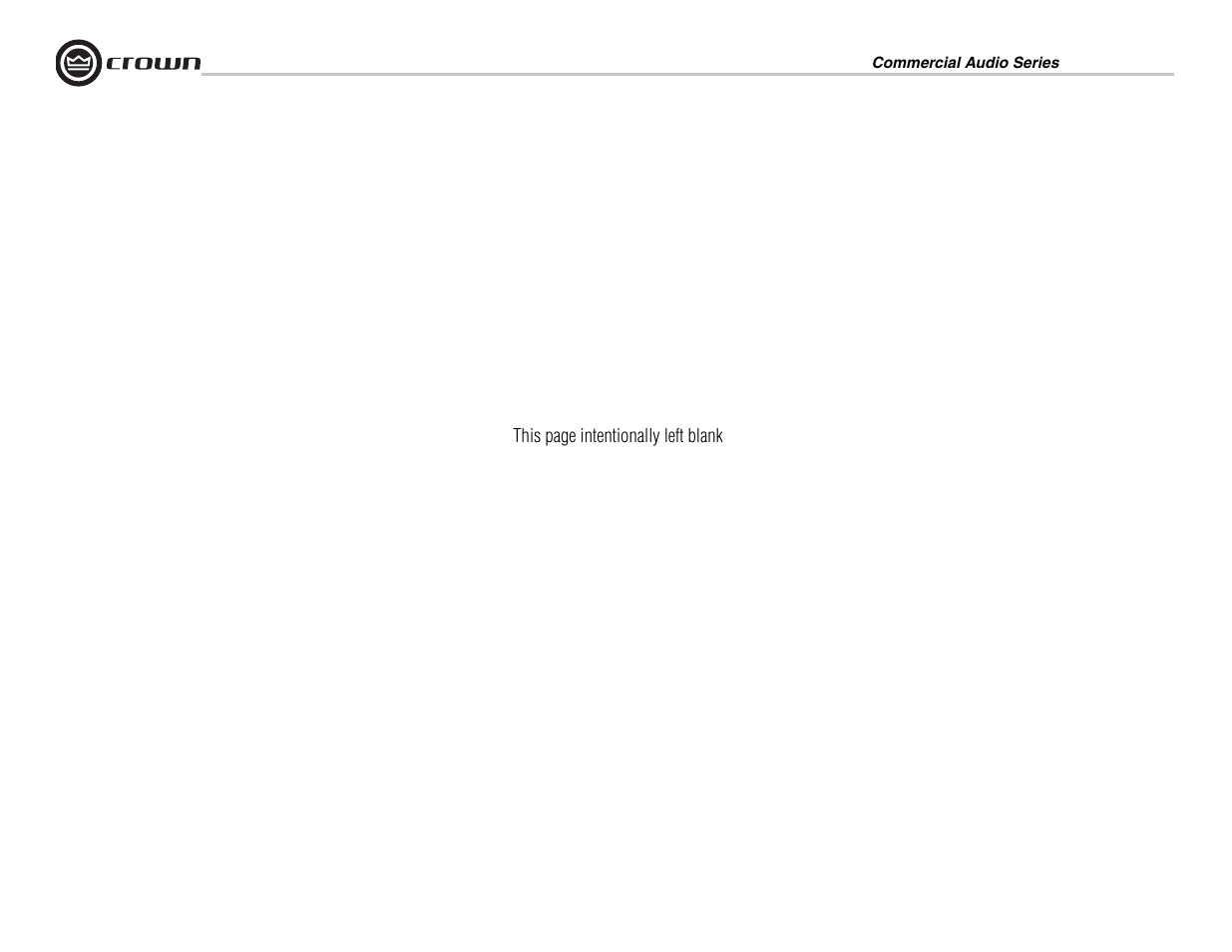 Crown Audio 160MA User Manual | Page 20 / 24