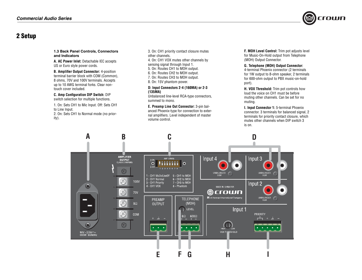 Crown Audio 160MA User Manual | Page 7 / 24