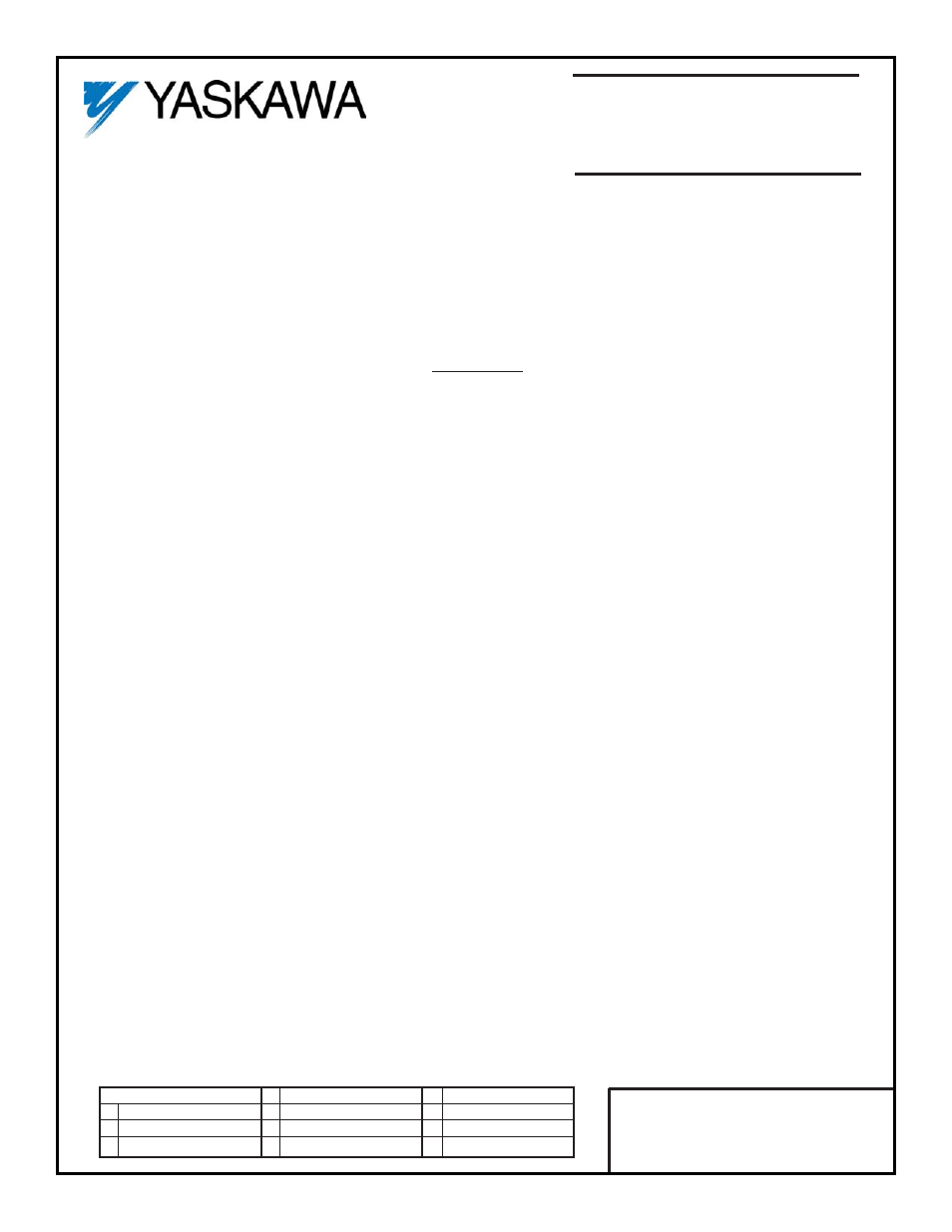 Yaskawa DS383 User Manual | 6 pages