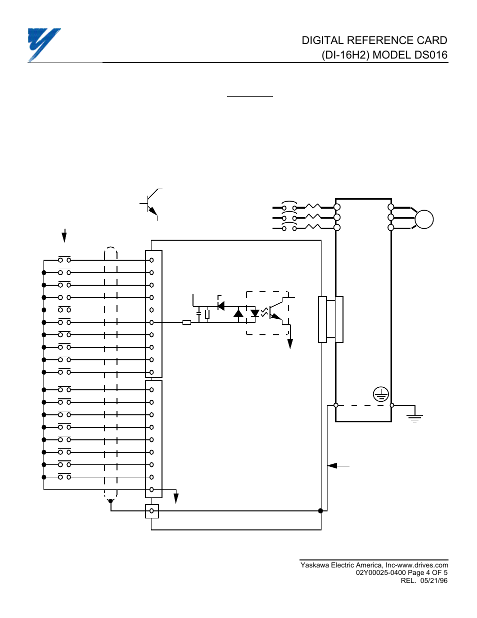 Caution | Yaskawa DI-16H2 User Manual | Page 4 / 5