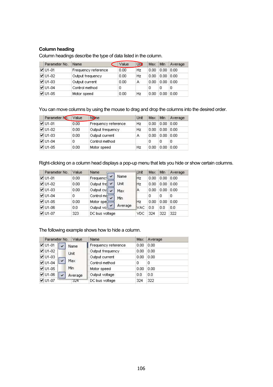 Yaskawa DriveWizard Plus User Manual | Page 106 / 198