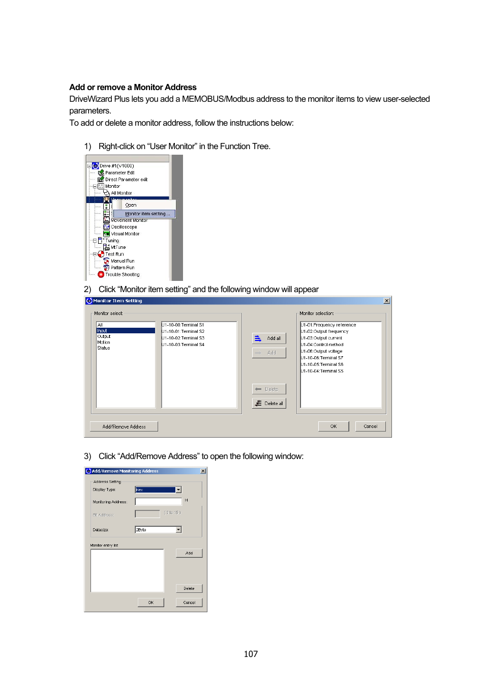 Yaskawa DriveWizard Plus User Manual | Page 107 / 198