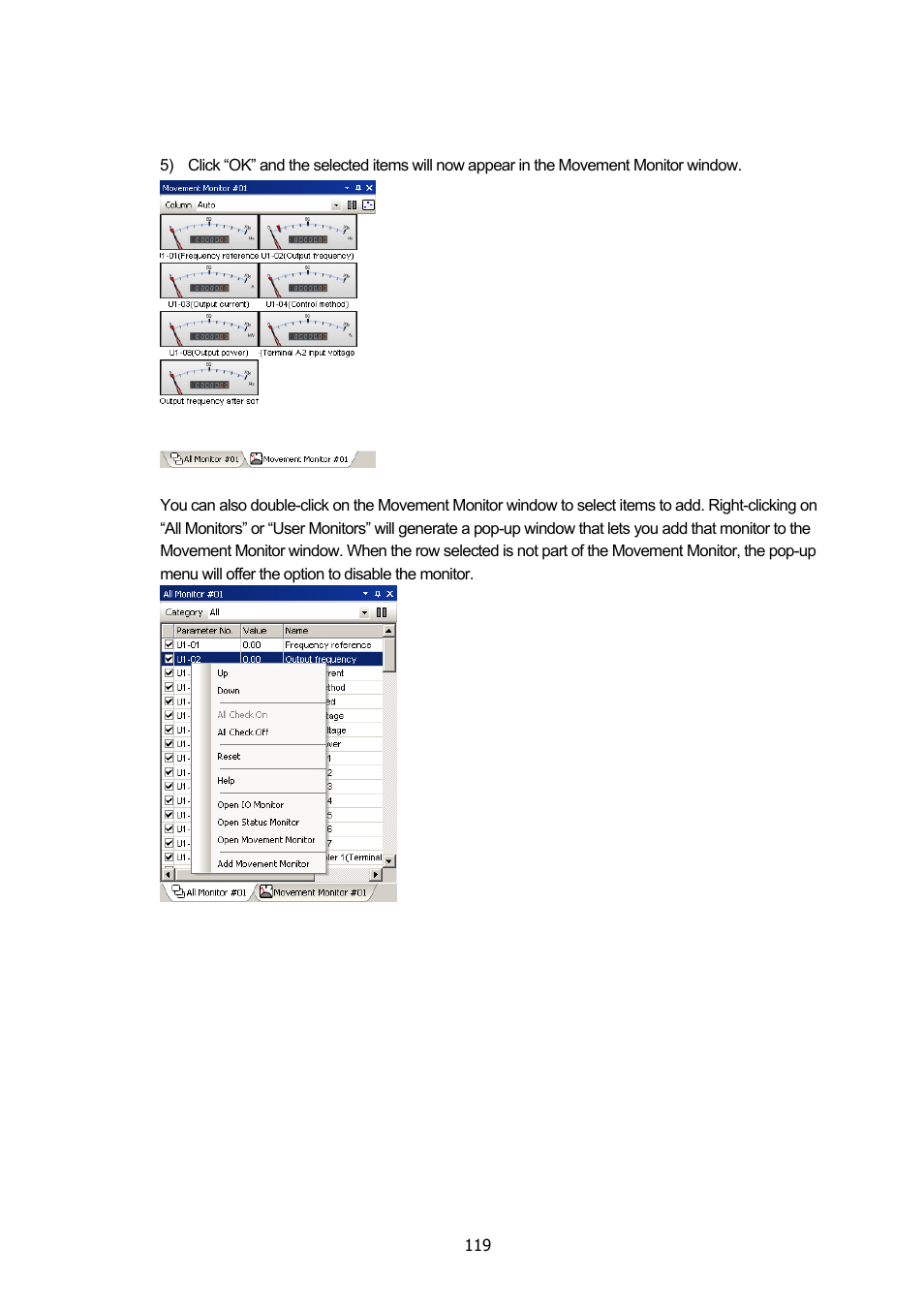 Yaskawa DriveWizard Plus User Manual | Page 119 / 198