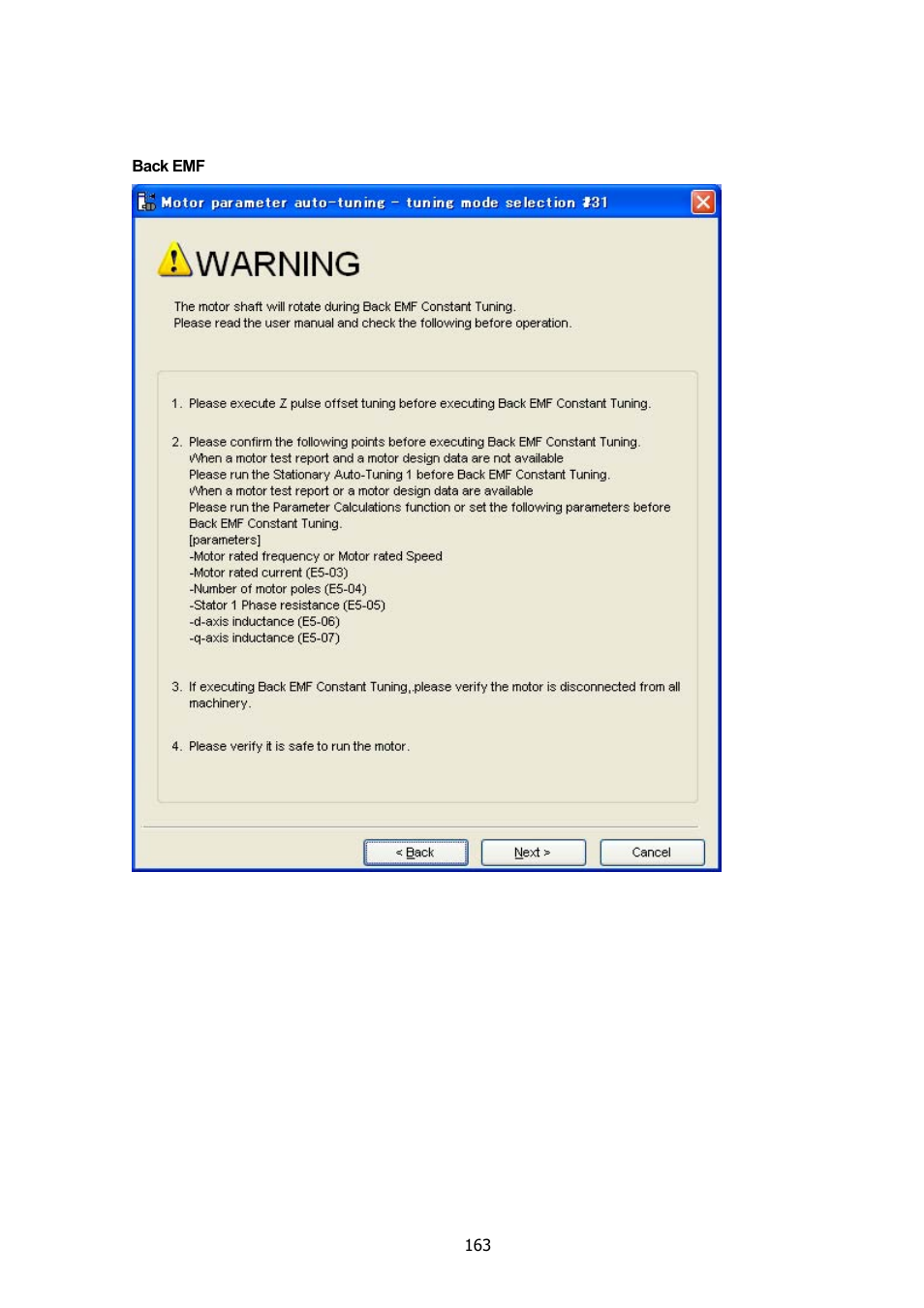 Yaskawa DriveWizard Plus User Manual | Page 163 / 198