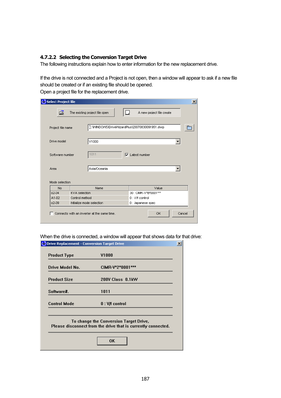 Yaskawa DriveWizard Plus User Manual | Page 187 / 198
