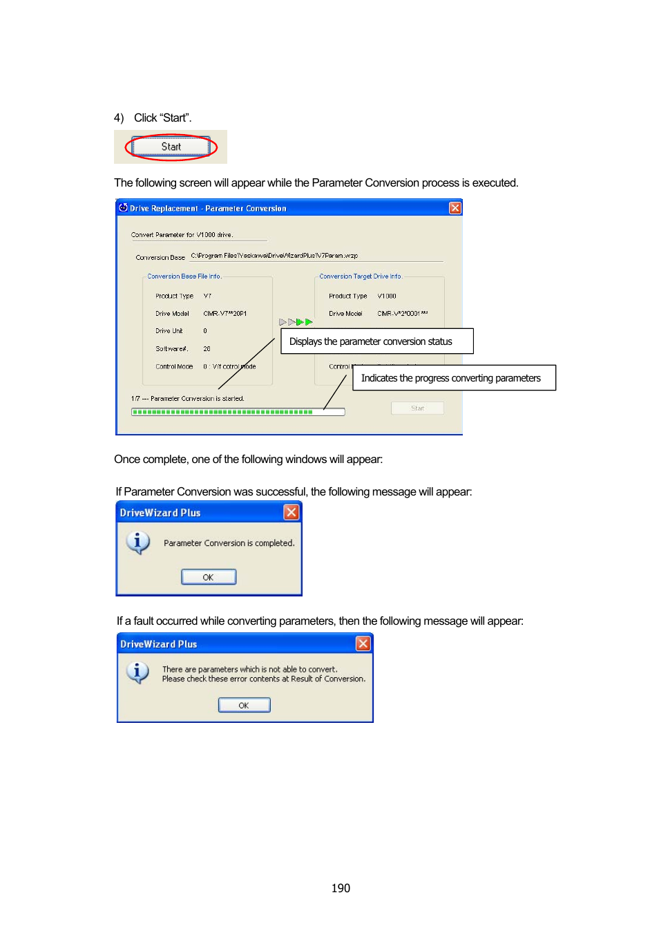 Yaskawa DriveWizard Plus User Manual | Page 190 / 198