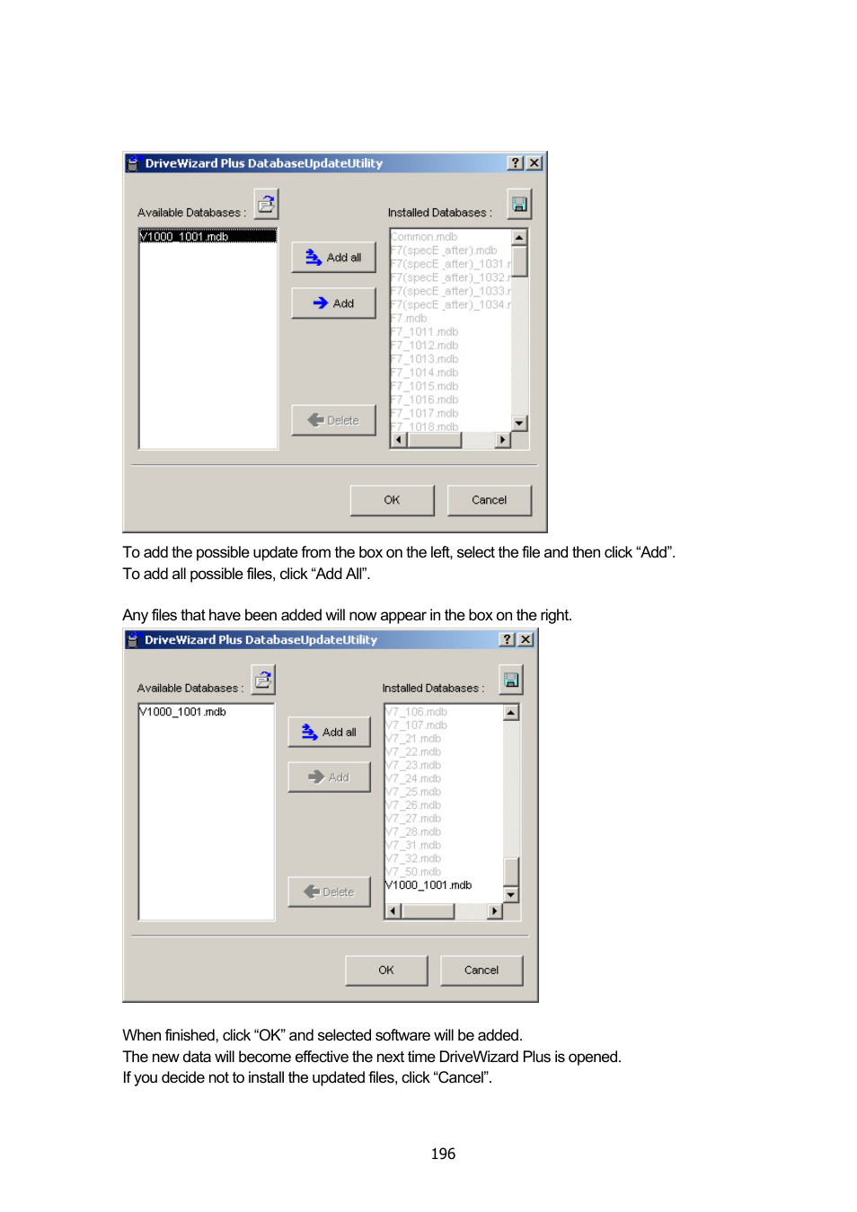 Yaskawa DriveWizard Plus User Manual | Page 196 / 198