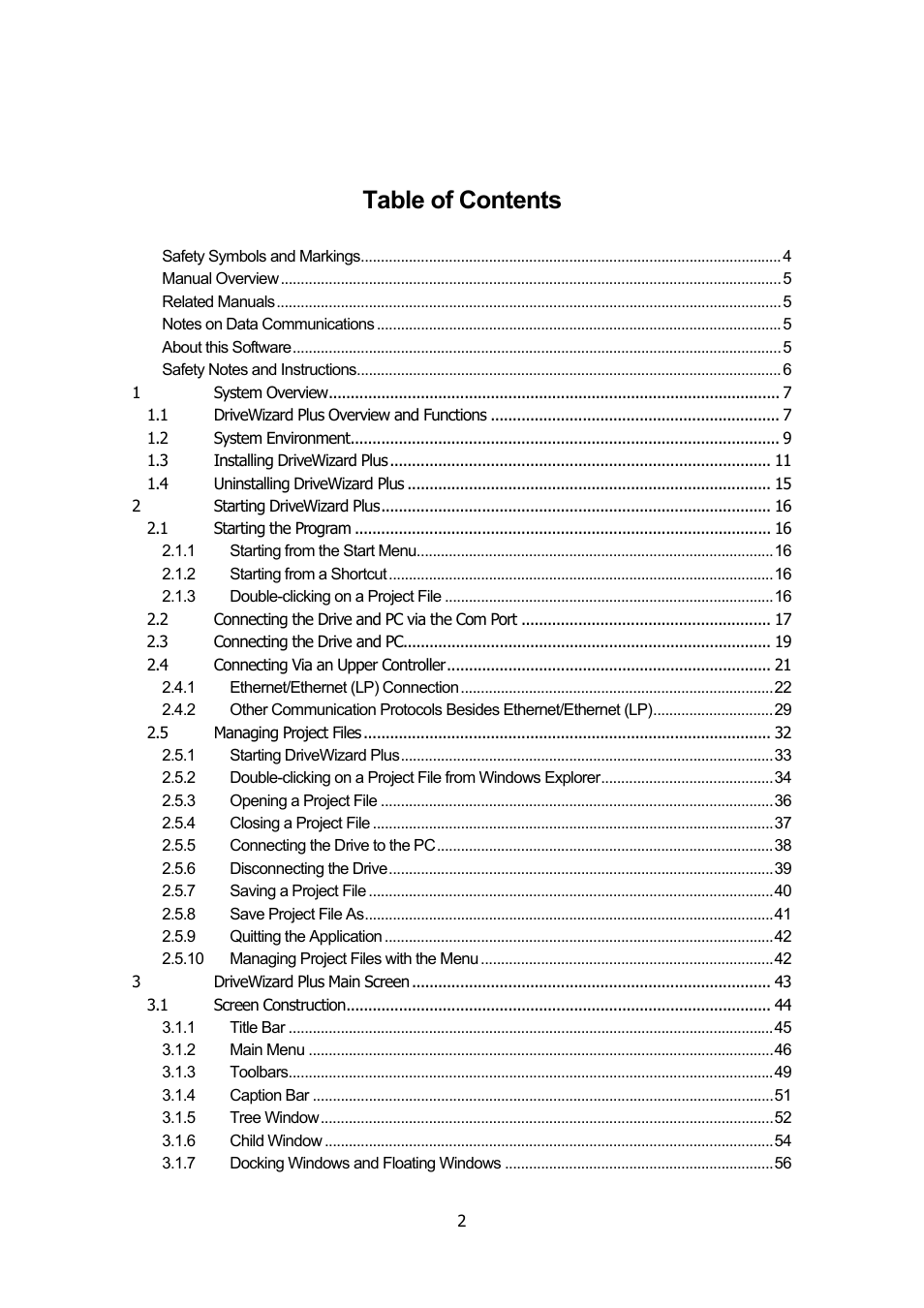 Yaskawa DriveWizard Plus User Manual | Page 2 / 198