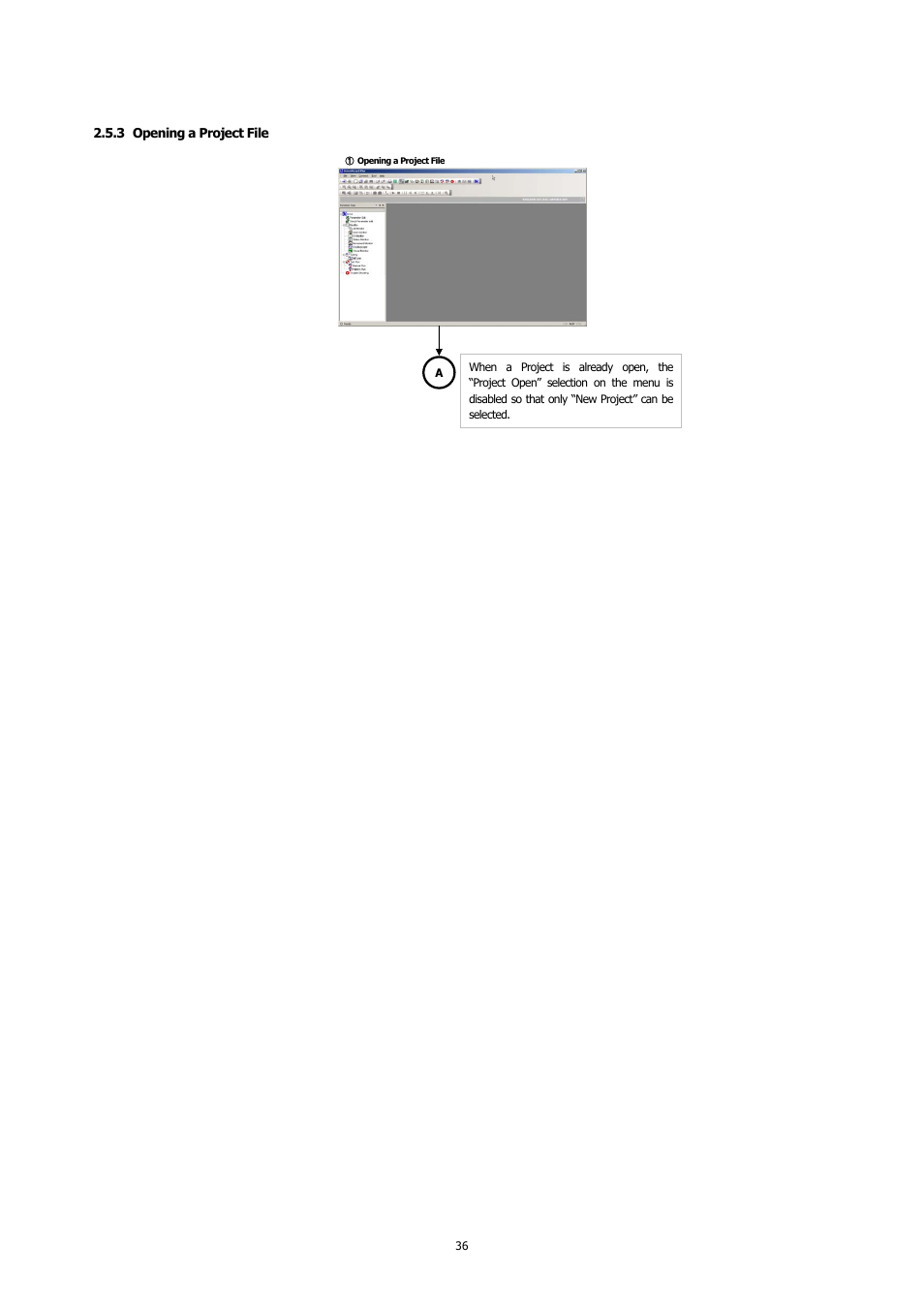 3 opening a project file, Opening a project file | Yaskawa DriveWizard Plus User Manual | Page 36 / 198