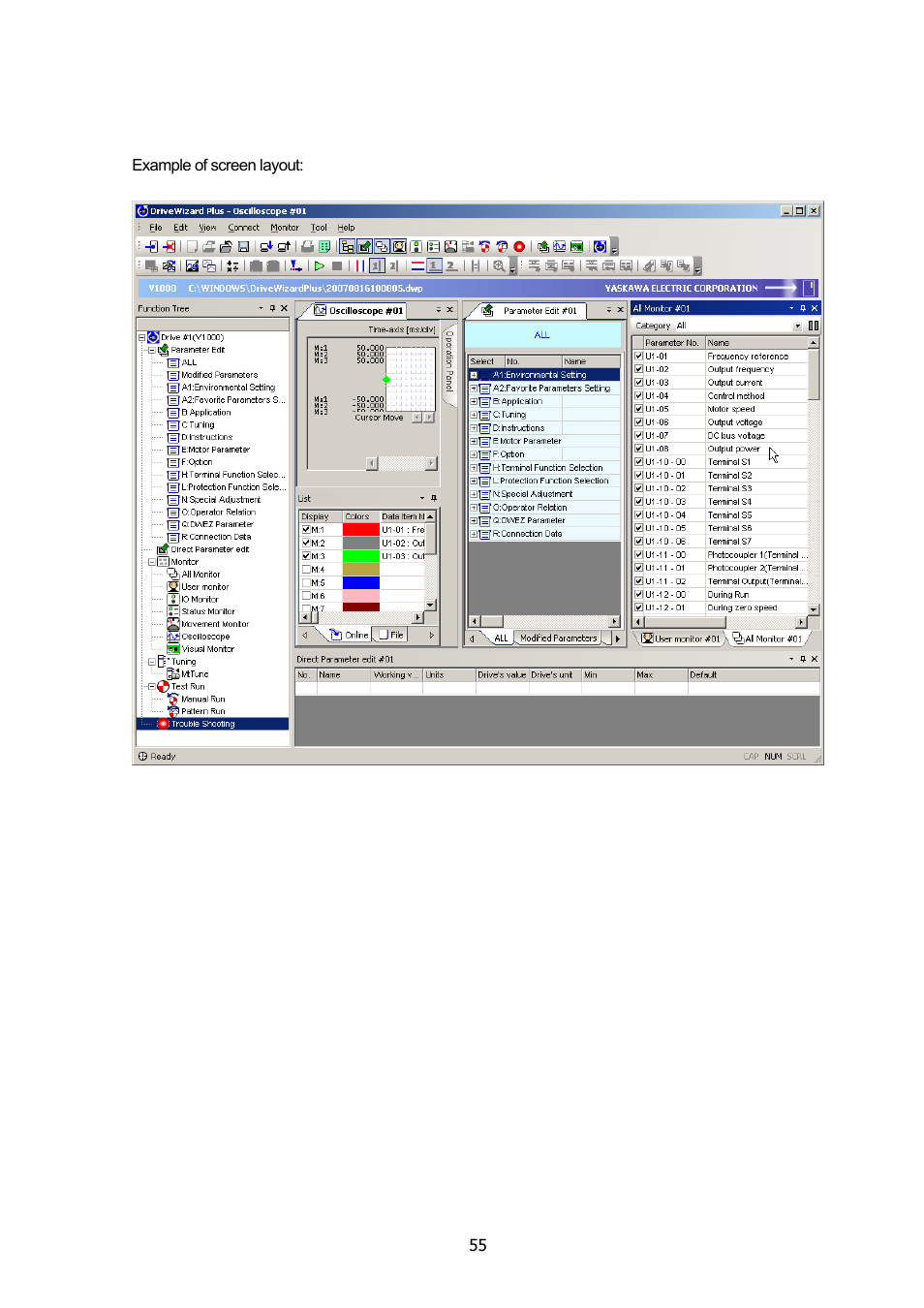 Yaskawa DriveWizard Plus User Manual | Page 55 / 198