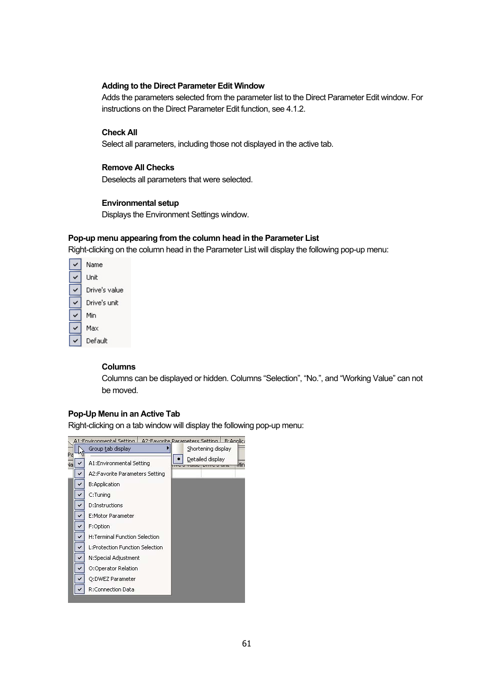 Yaskawa DriveWizard Plus User Manual | Page 61 / 198
