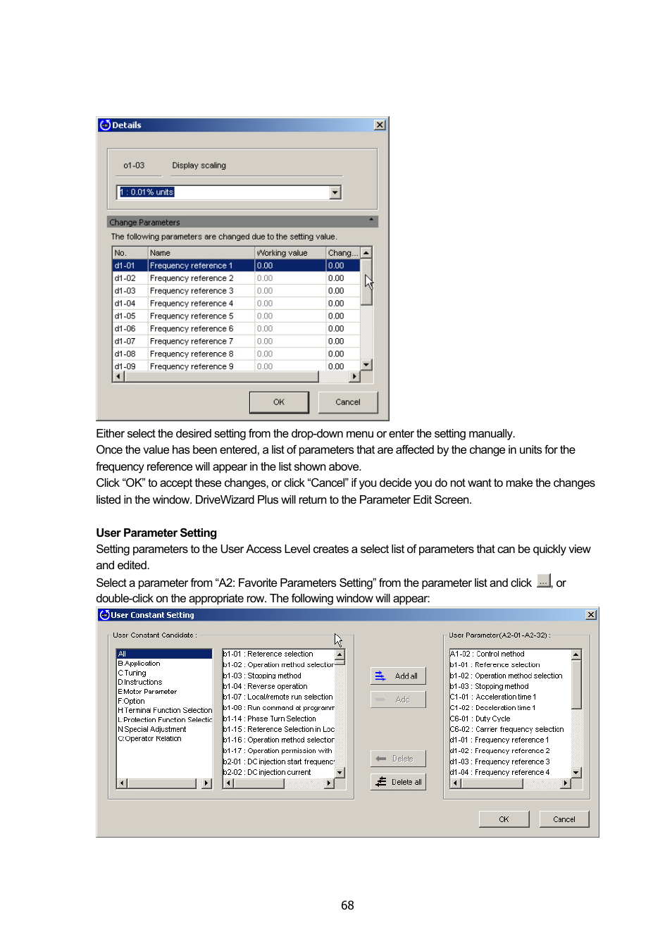 Yaskawa DriveWizard Plus User Manual | Page 68 / 198