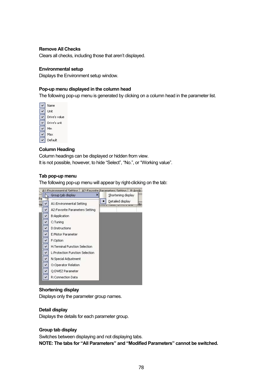 Yaskawa DriveWizard Plus User Manual | Page 78 / 198
