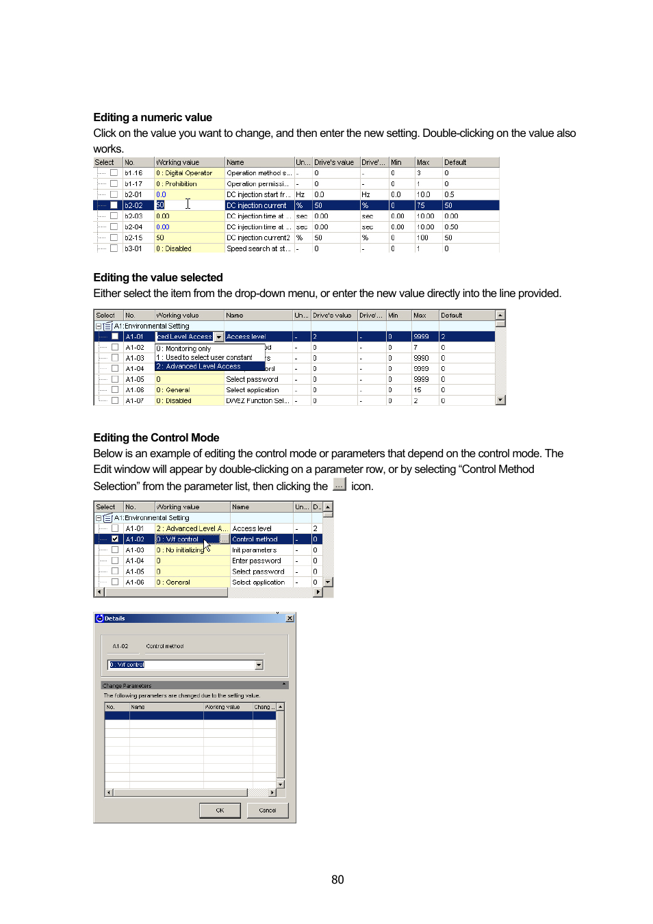Yaskawa DriveWizard Plus User Manual | Page 80 / 198