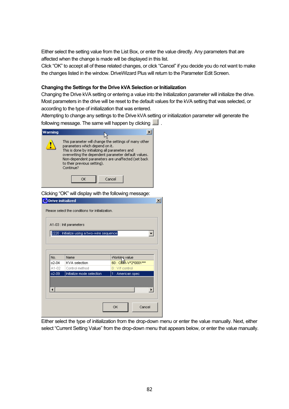 Yaskawa DriveWizard Plus User Manual | Page 82 / 198