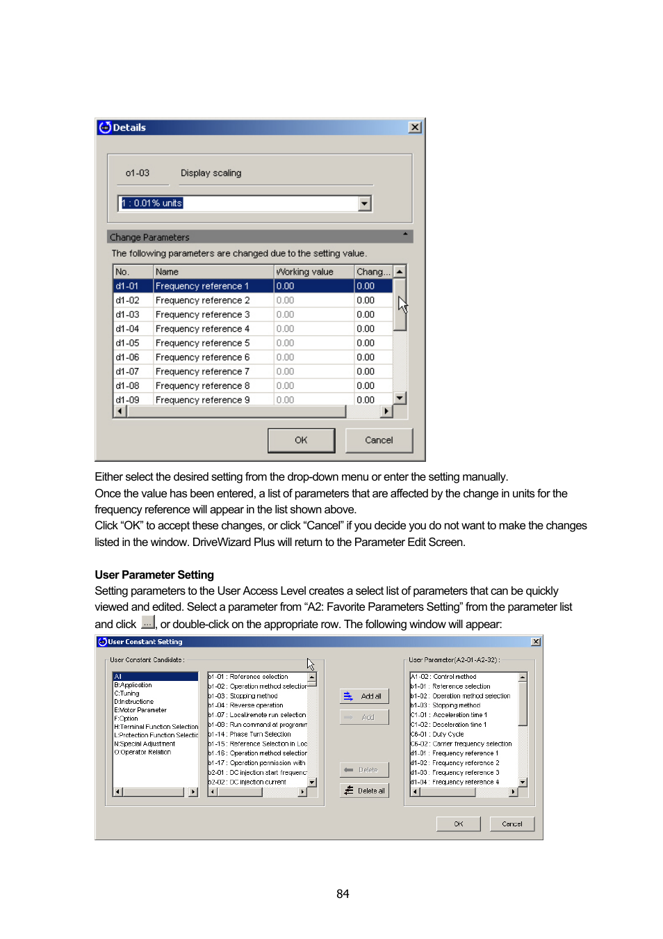 Yaskawa DriveWizard Plus User Manual | Page 84 / 198